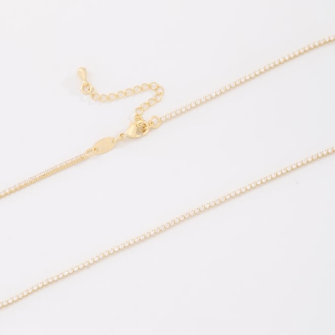 CH-0389 CHOKER COM FILEIRA DE ZIRCÔNIA