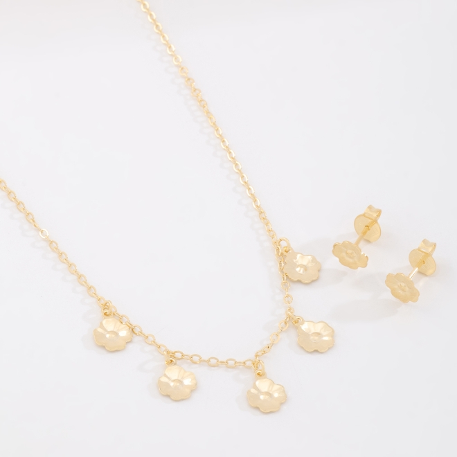 CI-00102-CONJUNTO INFANTIL COM FLORES 