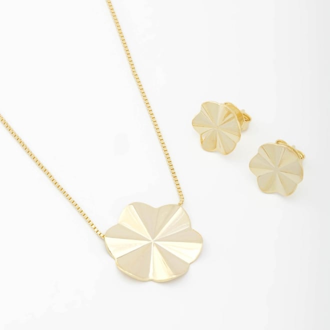 CJ-00227 CONJUNTO COM DESIGN EM FORMATO DE FLOR