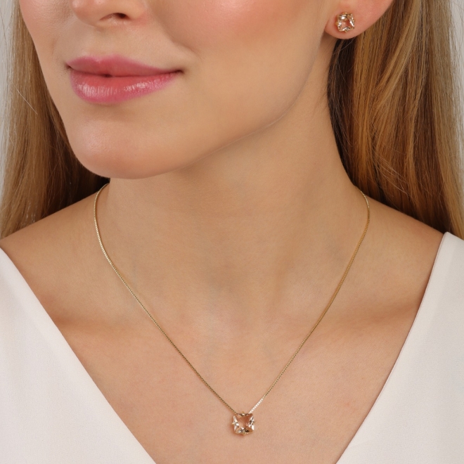 CJ-00414-CONJUNTO COM PONTO DE LUZ QUADRADO CHAMPAGNE