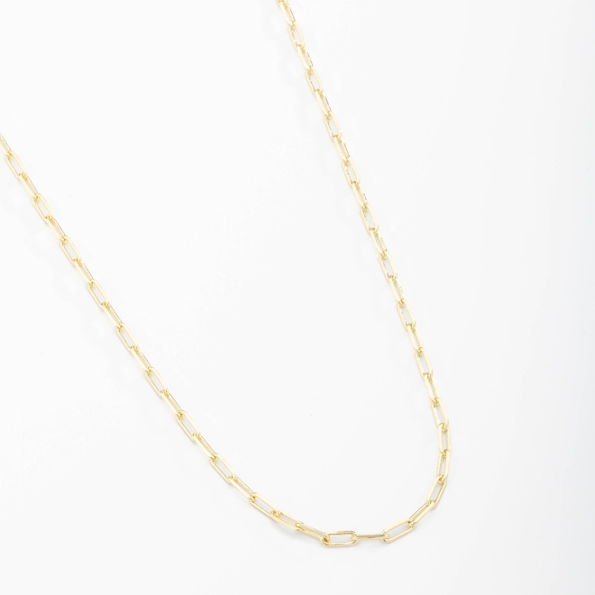 CR-00009 COLAR BANHADO A OURO 18K COM CORRENTE ELO CARTIER