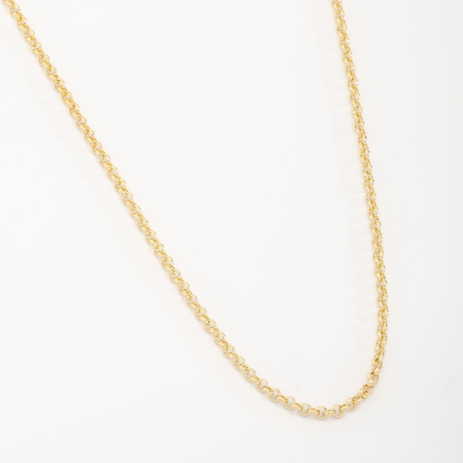 CR-00025 COLAR BANHADO A OURO 18K COM ELOS PORTUGUÊS