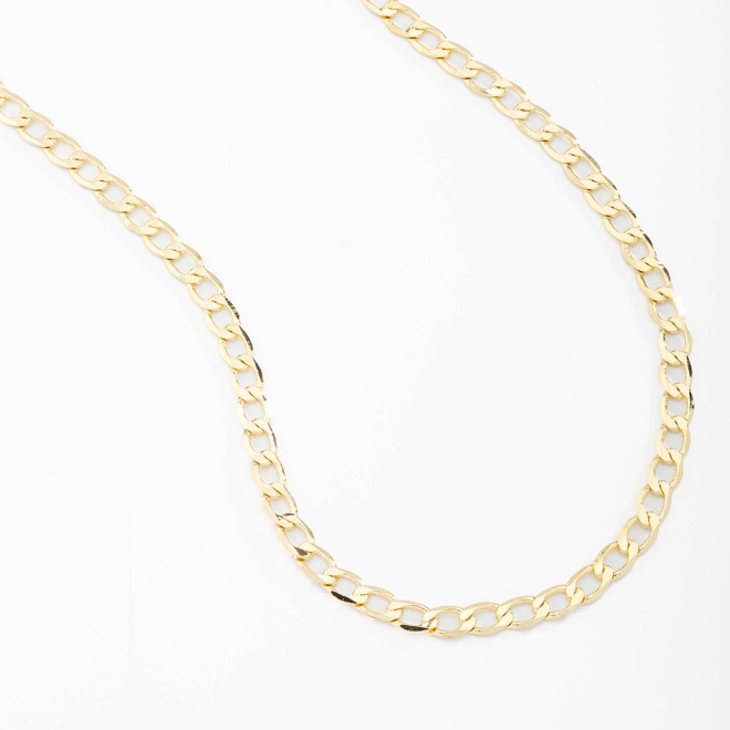 CR-00044 COLAR BANHADO A OURO 18K COM CORRENTE GRUMET UNISSEX