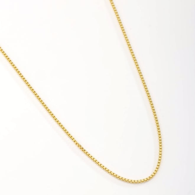 CR-00093 CORRENTE BANHADA A OURO 18K COM MALHA VENEZIANA