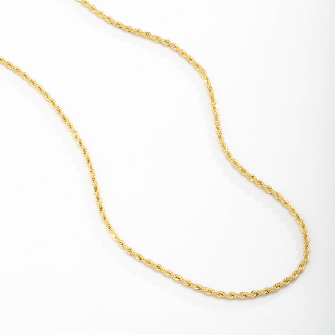 CR-00116 COLAR BANHADO A OURO 18K COM CORRENTE TORCIDA