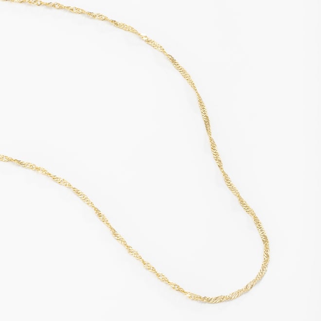 CR-00152 CORRENTE BANHADA A OURO 18K MODELO SINGAPURA