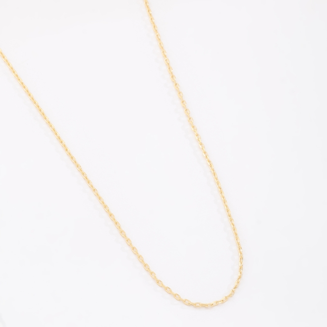 CR-00192 CORRENTE BANHADA A OURO 18K COM ELOS DELICADOS