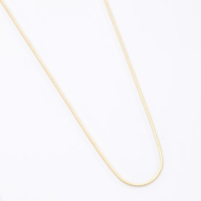 CR-00239 COLAR BANHADO A OURO 18K COM CORRENTE EM MALHA LAMINADA