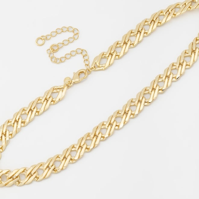 CX-0053 CHOKER COM DESIGN ENTRELAÇADO E EXTENSOR AJUSTÁVEL