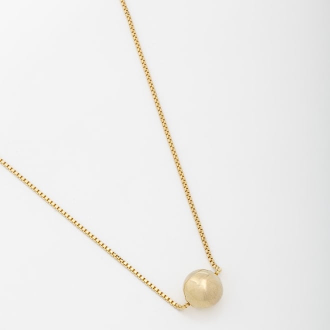 GR-00025 COLAR BANHADO A OURO 18K COM CORRENTE VENEZIANA E ESFERA CENTRAL