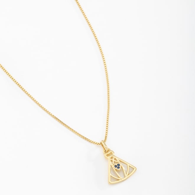 GR-00341 COLAR COM PINGENTE EM FORMATO DE NOSSA SENHORA