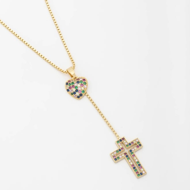 GR-00497 COLAR BANHADO A OURO 18K COM CORRENTE VENEZIANA E DESIGN EM ESTILO GRAVATINHA