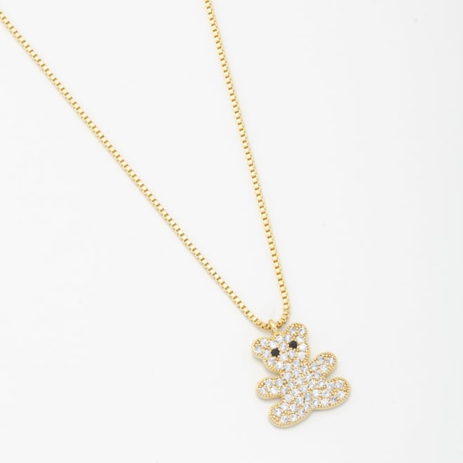 GR-00877 COLAR URSO COM MICRO ZIRCÔNIAS 