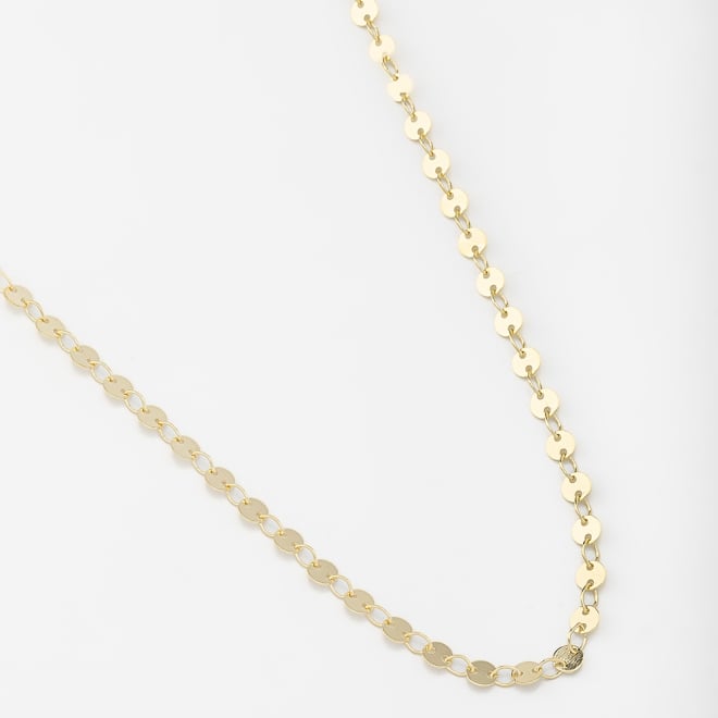 GR-01173 COLAR BANHADO A OURO 18K LONGO COM DETALHES EM MEDALHAS
