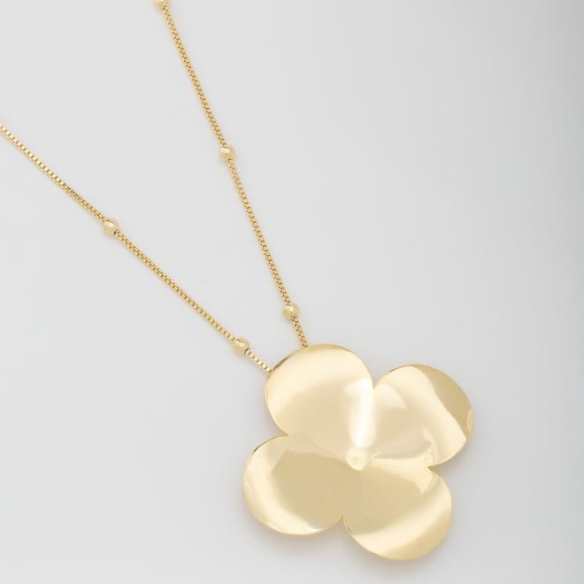 GR-01622 COLAR COM PINGENTE EM FLOR