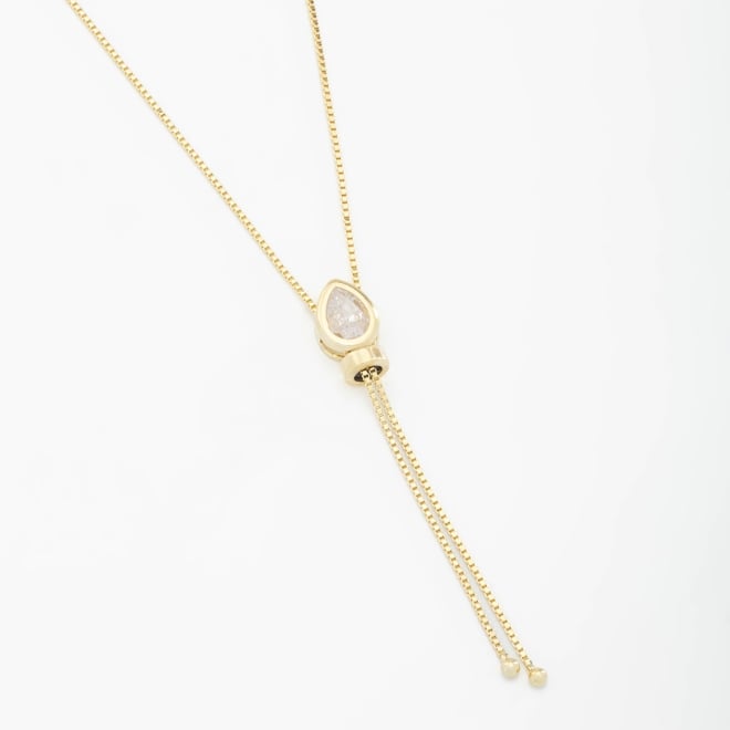 GR-01756 COLAR BANHADO A OURO 18K MODELO GRAVATINHA COM CORRENTE VENEZIANA
