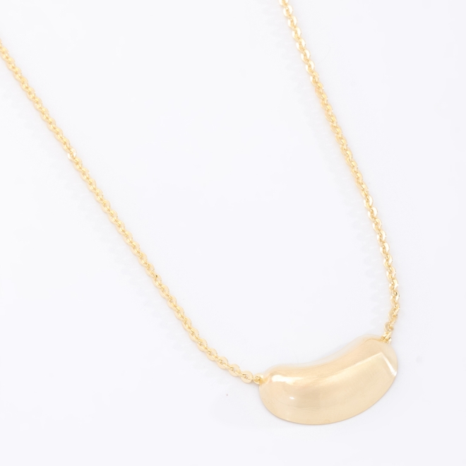 GR-03019 COLAR BANHADO A OURO 18K COM PINGENTE ORGÂNICO