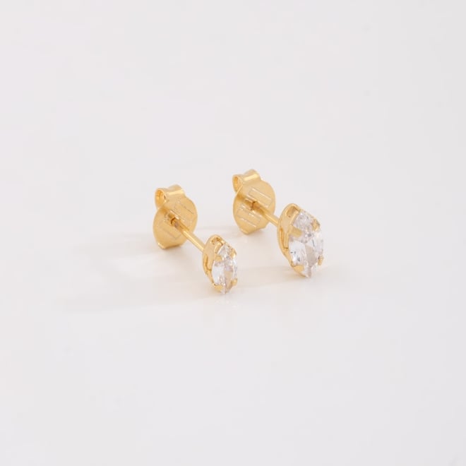 KDBF-0001 KIT COM 10 PARES DE BRINCOS DUPLOS BANHADOS A OURO 18K COM ZIRCÔNIAS