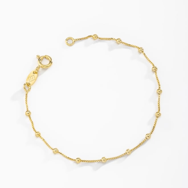 KPI-0017 PULSEIRA BANHADA A OURO 18K COM ESFERAS