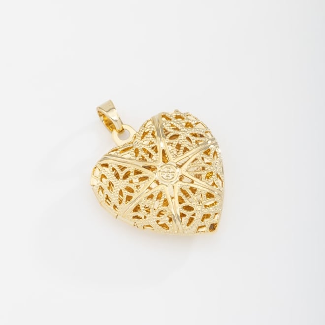 PG-00005 PINGENTE BANHADO A OURO 18K EM FORMATO DE CORAÇÃO RELICÁRIO