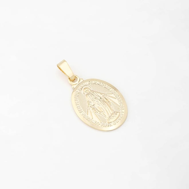PG-00073 PINGENTE BANHADO A OURO 18K DE NOSSA SENHORA DAS GRAÇAS