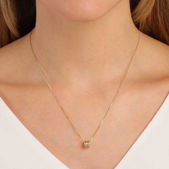 PG-00250 PINGENTE BANHADO A OURO 18K COM SEPARADOR DUPLO DESIGN EM AROS