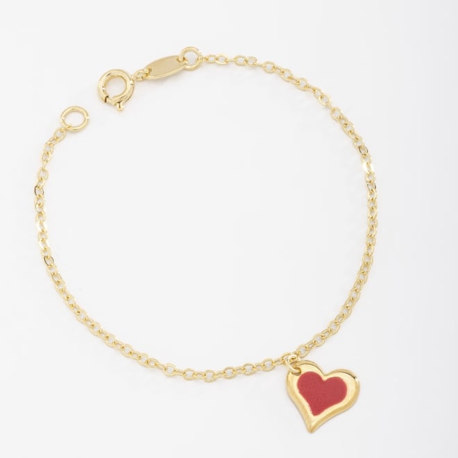 PI-00065 PULSEIRA COM PINGENTE DE CORA&Ccedil;&Atilde;O