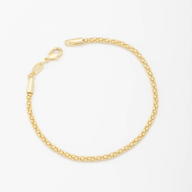 PR-0083 PULSEIRA BANHADA A OURO 18K COM CORRENTE EM MALHA FLEXÍVEL