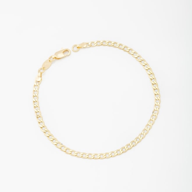 PR-0092 PULSEIRA BANHADA A OURO 18K COM CORRENTE EM ELO GRUMET