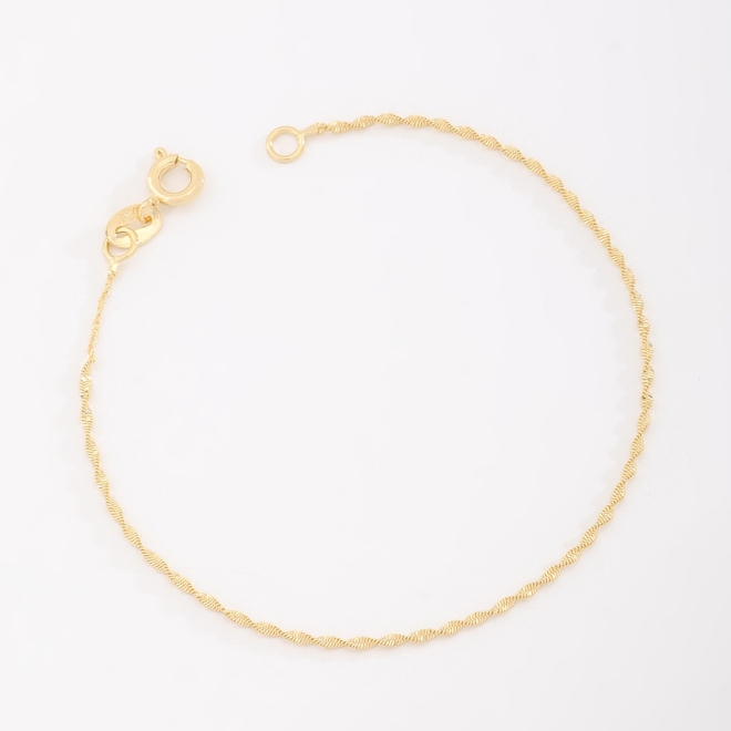 PR-0135 PULSEIRA COM DESIGN TORCIDO E TEXTURA DELICADA