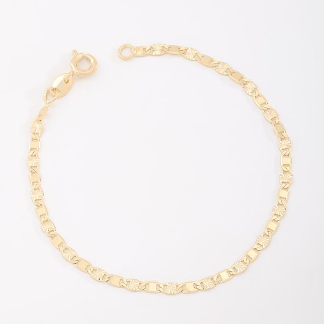 PR-0144 PULSEIRA BANHADA A OURO 18K COM MALHA PIASTRINI