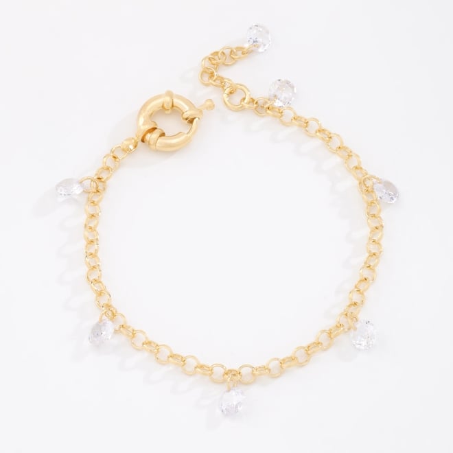 PU-00034-PULSEIRA COM PINGENTES DE ZIRCÔNIA