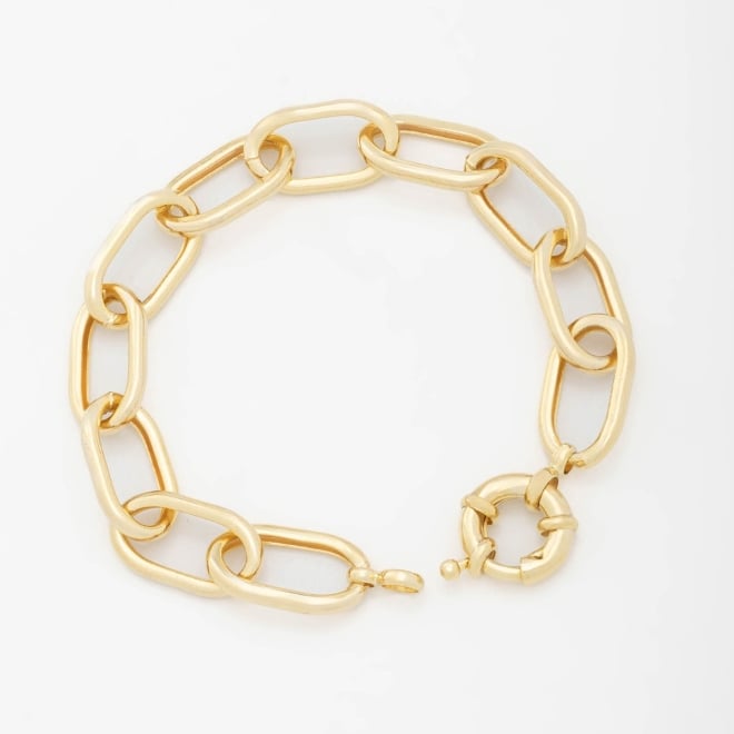 PU-00238 PULSEIRA COM DESIGN EM ELOS OVAIS ROBUSTOS