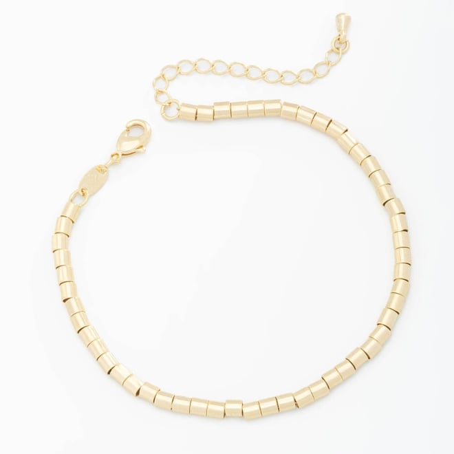 PU-00513 PULSEIRA BANHADA A OURO 18K COM CANUTILHOS LISOS