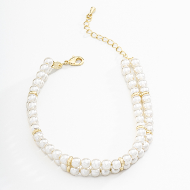 PU-00577 PULSEIRA DUPLA COM P&Eacute;ROLAS