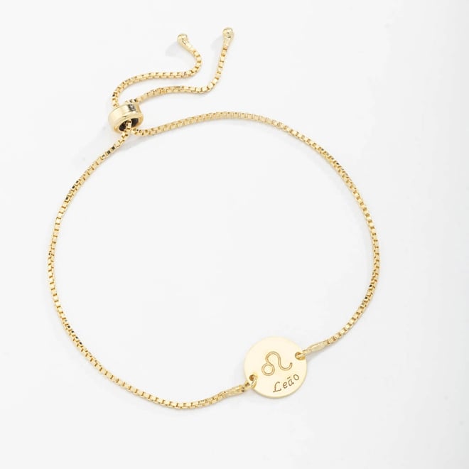 PU-00598 PULSEIRA BANHADA A OURO 18K COM MEDALHA DE SIGNOS GRAVADOS