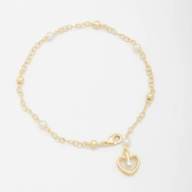 PU-00688 PULSEIRA COM PINGENTE DE CORAÇÃO