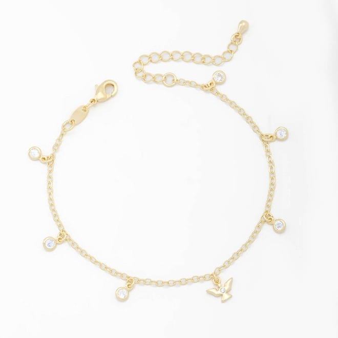 PU-00691 PULSEIRA COM PINGENTES DE ZIRCÔNIAS