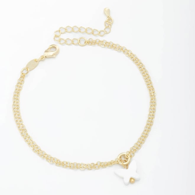 PU-00718 PULSEIRA COM PINGENTE DE BORBOLETA