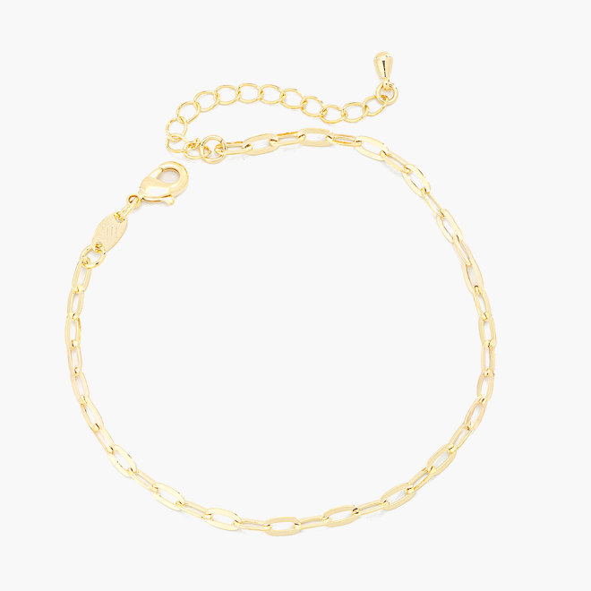 PU-00750 PULSEIRA BANHADA A OURO 18K COM ELOS CARTIER ALONGADOS
