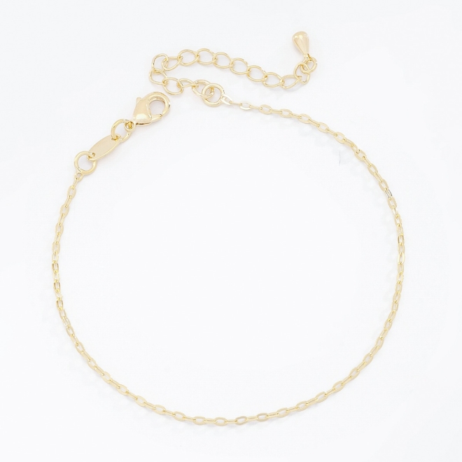 PU-00838 PULSEIRA BANHADA A OURO 18K COM CORRENTE DE ELOS CADEADOS PEQUENOS