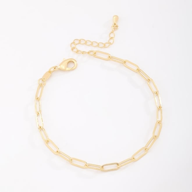 PU-00845 PULSEIRA BANHADA A OURO 18K COM ELOS CARTIER ALONGADOS
