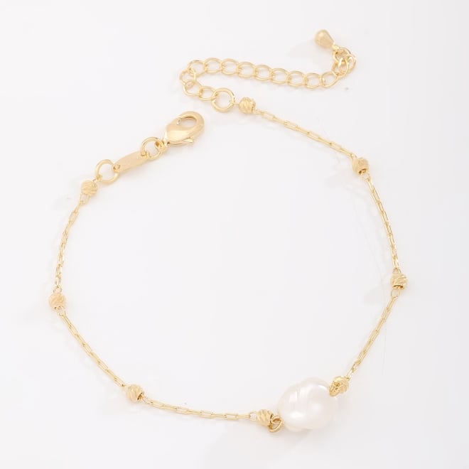 PU-00861 PULSEIRA COM DETALHE EM PÉROLA NATURAL