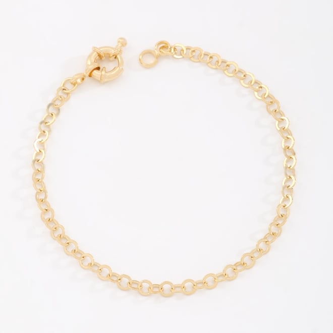 PU-00905 PULSEIRA COM ELOS REDONDOS E FECHO MODELO BOIA