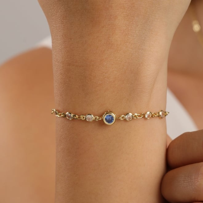 PU-01048 PULSEIRA COM ZIRCÔNIAS REDONDAS CRAVEJADAS