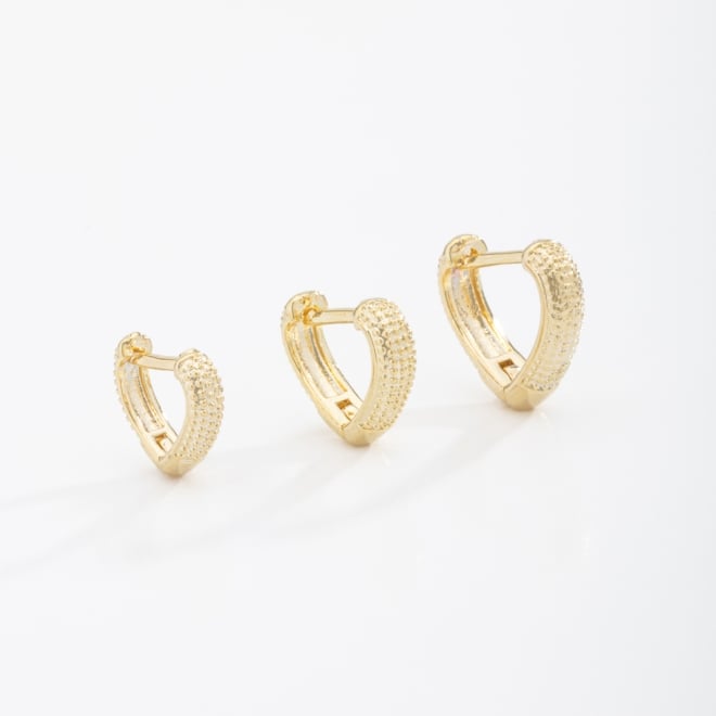 TAC-0099  TRIO DE ARGOLA TEXTURIZADO