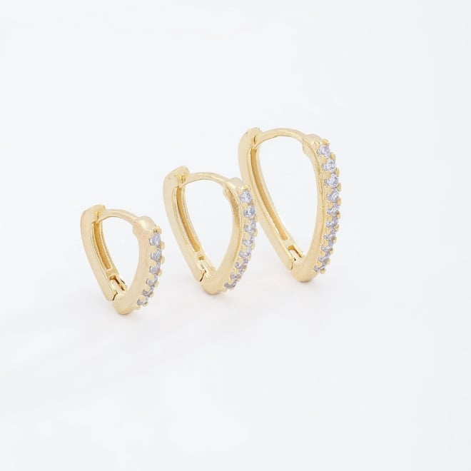 TAC-0165 TRIO DE ARGOLA COM DETALHES CRAVEJADOS EM ZIRCÔNIAS