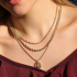 CR-00291 COLAR BANHADO A OURO 18K COM CORRENTE CORDÃO BAIANO