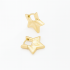 AC-0512 BRINCO BANHADO A OURO 18K EM FORMATO DE ESTRELA COM DESIGN LISO