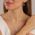 AC-1114 -ARGOLA CLICK COM PINGENTE DE NOSSA SENHORA APARECIDA